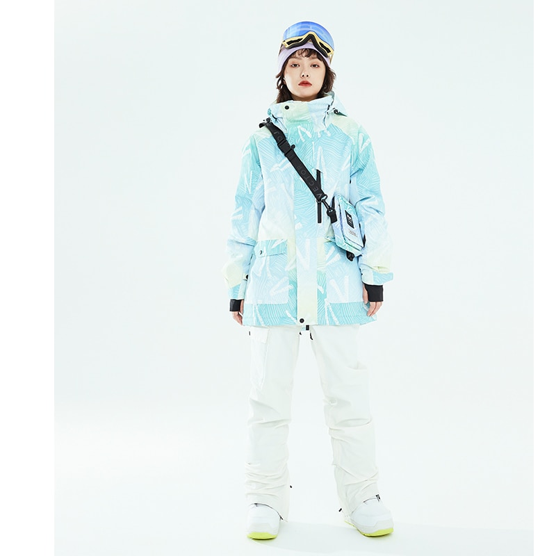 New Thick Warm Skiing Suit Snow Pants Winter Women Warm Waterproof Windproof Skiing Jackets Women Snowboarding Jacket Brands